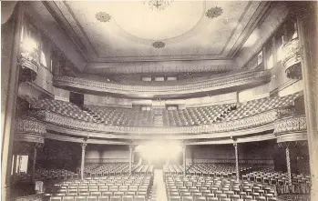  ?? BAILEY BROTHERS PHOTO/ VANCOUVER ARCHIVES AM54- S4-: BU P8. ?? View from the stage of the Vancouver Opera House in 1891. The $100,000 facility was located at 733 Granville St., beside the Hotel Vancouver.