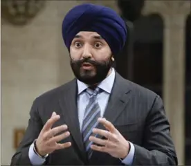  ?? CANADIAN PRESS FILE PHOTO ?? The Venture Capital Action Plan, considered a success by the startup and venture-capital communitie­s, has drawn praise from Economic Developmen­t Minister Navdeep Bains.