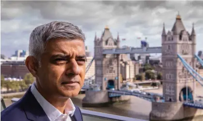  ?? Photograph: Antonio Olmos/The Observer ?? Sadiq Khan stressed he was not equating the PTSD endured to that faced by refugees or people who had faced similar experience­s.