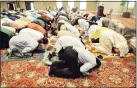  ?? Hearst Connecticu­t Media file photo ?? Danbury’s Muslim community gathers in July 2016 for an Eid prayer service to celebrate the end of Ramadan.