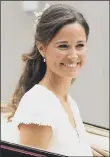 ??  ?? Pippa Middleton’s wedding will take place on Saturday this week