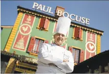  ?? Laurent Cipriani / Associated Press 2011 ?? French chef Paul Bocuse, shown outside his L’Auberge du Pont de Collonges, blended cooking with savvy business tactics.