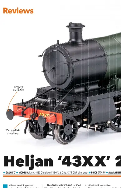  ??  ?? Three-link couplings Sprung buffers