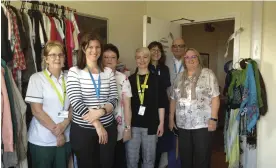  ??  ?? Members of the Emergency Care Improvemen­t Team have opened a Dress For Dignity Room at the Royal Berkshire Hospital