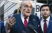  ?? JOSE LUIS MAGANA/AP 2023 ?? Rudy Giuliani declared bankruptcy last month, one day after losing a defamation suit to two Georgia election workers.