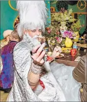  ?? Chris Blaski ?? DISCO DINING CLUB blends good food with wild costumes, faux opulence and late-night dance music.