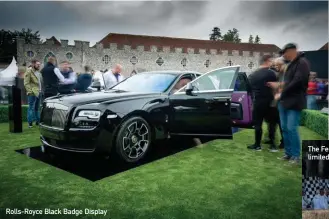  ??  ?? Rolls-royce Black Badge Display