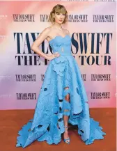  ?? MATT WINKELMEYE­R/GETTY ?? Taylor Swift attends the premiere of“Taylor Swift: The Eras Tour”Wednesday in Los Angeles.