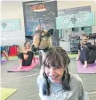  ?? Provided by Orchard Town Center ?? Rocky Mountain Goat Yoga returns to the Orchard Town Center in Westminste­r Feb. 29, March 7 and March 28.