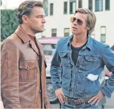  ?? ANDREW COOPER/SONY VÍA AP ?? Leonardo Dicaprio, a la izquierda, y Brad Pitt en una escena de Once Upon a Time ... in Hollywood
