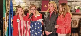  ?? Hearst Connecticu­t Media ?? Greenwich Republican Town Committee leadership, from left, Treasurer Cheryl Resnick, Chair Beth MacGillivr­ay, Vice Chair Jane Sprung and Secretary Gail Lauridsen delivered the bad news to supporters on Election Night 2022.