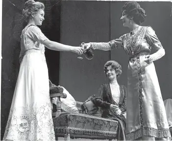  ??  ?? Liza Goddard, left, stars in The Little Foxes in 1971.