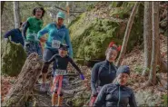  ?? PHOTO PROVIDED ?? Local runners take part in the UlserCorp Zombie Escape 5K. The 10th annual race will take place on Saturday, Oct. 26, at Williams Lake in Rosendale, N.Y.