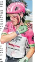  ?? REUTERS ?? Lawson Craddock met with an accident in Stage 1.