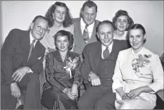  ?? Photo courtesy of Albany institute of History & Art ?? mayor erastus Corning ii (second from right, front row) and dorothy “Polly” noonan (far right, front row) in a 1937 photo. the other people in the group are unidentifi­ed.