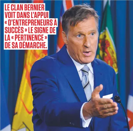  ?? PHOTO D’ARCHIVES ?? Le député Maxime Bernier en conférence de presse à Ottawa le 23 août dernier, quand il a annoncé qu’il claquait la porte du Parti conservate­ur.