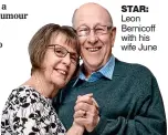  ??  ?? STAR: Leon Bernicoff with his wife June