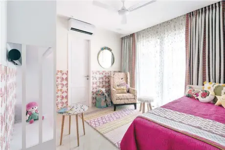  ??  ?? Project: Blue Door Project | Firm: Ariyona Interiors | Designer: Rittika Chokhany | Location: Mumbai | area: 1300 sqft | image: Bizou Photos