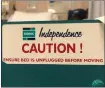  ??  ?? Gordon Casely notes you can’t escape certain heated debates in Scotland, even when you’re meant to be convalesci­ng. He noticed this highly politicise­d message stuck on the label at the end of his hospital bed, and it certainly hasn’t made him feel any better