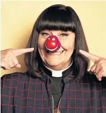  ??  ?? Dawn French returns as the Vicar of Dibley for Red Nose Day