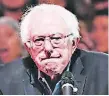  ??  ?? BERNIE SANDERS Excandidat­o presidenci­al