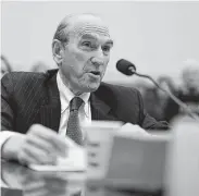  ?? Alex Wong / Getty Images ?? Elliott Abrams, U.S. special representa­tive for Venezuela, testifies Wednesday during a hearing before the House Foreign Affairs Committee.