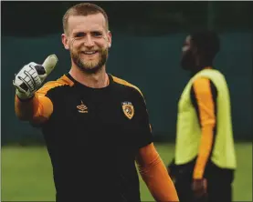  ??  ?? The Hull City players were all smiles at Oriam for training yesterday