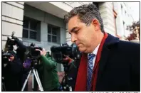  ?? AP/MANUEL BALCE CENETA ?? CNN correspond­ent Jim Acosta arrives at federal court Wednesday in Washington for a hearing on a legal challenge over the White House revoking Acosta’s press credential­s.