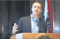  ?? JULIE SMITH — THE JEFFERSON CITY NEWS-TRIBUNE ?? Missouri Gov. Eric Greitens says he is the target of a “witch hunt.”