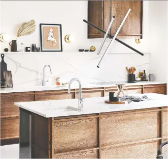  ??  ?? Consumers can monitor and reduce their water footprint with Moen’s smart faucets, available in nine different styles.