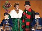  ?? PHOTO COURTESY OF MEADOW BROOK THEATRE ?? Conrad Nichols (from left), Tamara Della Anderson, Thomas D. Mahard, and Ben Ellison in “A Christmas Carol” at Meadow Brook Theatre.