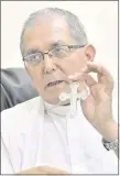  ??  ?? Mons. Edmundo Valenzuela, arzobispo de Asunción.