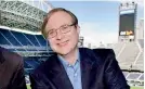  ??  ?? Seattle Seahawks owner Paul Allen appears in a suite in the team’s stadium in Seattle. Allen, billionair­e owner of the Trail Blazers and the Seattle Seahawks and Microsoft co-founder(dm)