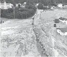  ??  ?? Swiss Alps landslide