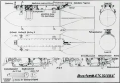  ?? ?? ■ A diagram showing detail of how the clamp is fitted to the bomb.