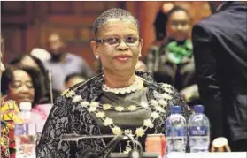  ??  ?? Money-minded: eThekwini Mayor Zandile Gumede wants R100-million for her parlour. Photo: Gallo Images/Jackie Clausen/The Times