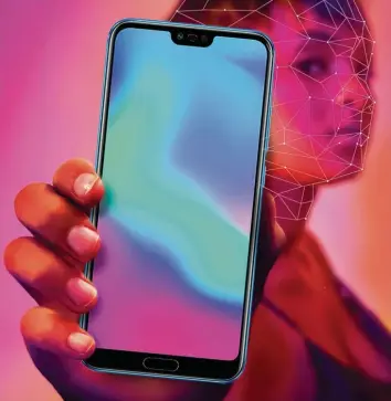  ?? Fotos: Hersteller ?? Offensiver Auftritt: Das Honor 10 richtet sich an eine junge Zielgruppe, die aufs Design schaut – und aufs Geld. Für ein iPhone X müssten Käufer bis zu drei Mal so viel hinlegen.