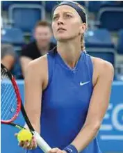  ??  ?? Petra Kvitova