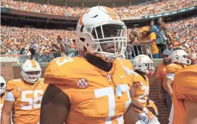  ??  ?? Trey Smith of UT was selected as a Freshman All-America performer last season. CALVIN MATTHEIS/KNOXVILLE NEWS SENTINEL