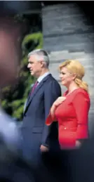  ??  ?? Hashim Thaçi i hrvatska predsjedni­ca Kolinda GrabarKita­rović na susretu u Zagrebu