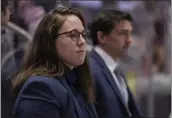  ?? PHOTO COURTESY OF THE HERSHEY BEARS VIA AP ?? Emily Engel-Natzke was promoted from Hershey to video coach of the Washington Capitals on Thursday making her the first woman to hold that position in the National Hockey League.