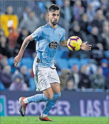  ??  ?? REVELACIÓN. El canterano Brais Méndez se ha convertido en un futbolista imprescind­ible para el Celta.