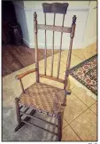  ?? TNS ?? Rocking chairs are nostalgic and this one has some style.