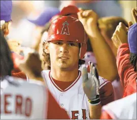  ?? Lisa Blumenfeld Getty Images ?? BRANDON WOOD WAS A TOP prospect for the Angels in the minors, but the mental part of the game got to him and he finished with a .186 career average.