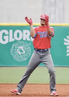  ??  ?? REMOLCADOR. Jeffrey Domínguez empujó las dos carreras que anotó Puerto Rico en su victoria de ayer.