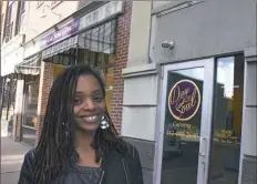  ?? Darrell Sapp/Post-Gazette ?? Torie Day was photograph­ed in November 2016 outside of the building where she had planned to open a grocery and cafe on East Warrington Avenue in Allentown.