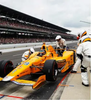  ??  ?? Alonso has spread his wings and tackled the Indy 500 two times