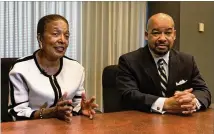  ?? J. SCOTT TRUBEY / STRUBEY@AJC.COM 2018 ?? Atlanta Housing Authority ex-CEO Renee Glover, seen with her attorney, William B. Hill Jr., sued in 2018 to recoup legal fees fighting a $100M suit filed at ex-Mayor Kasim Reed’s urging.