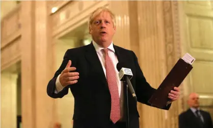  ?? Photograph: Xinhua/Rex/ Shuttersto­ck ?? ‘Mr Johnson hopes to trade in issues that pose dilemmas for liberals but seem clear cut to ordinary voters.’