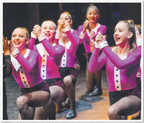  ?? Pictures: Jerad Williams ?? Dance Tech perform at the Gold Coast Eisteddfod at the Gold Coast Arts Centre yesterday.